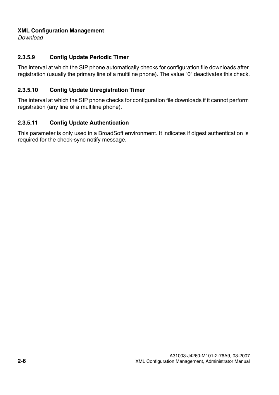 9 config update periodic timer, 10 config update unregistration timer, 11 config update authentication | Siemens OPTIPOINT 410 S V6.0 User Manual | Page 19 / 154