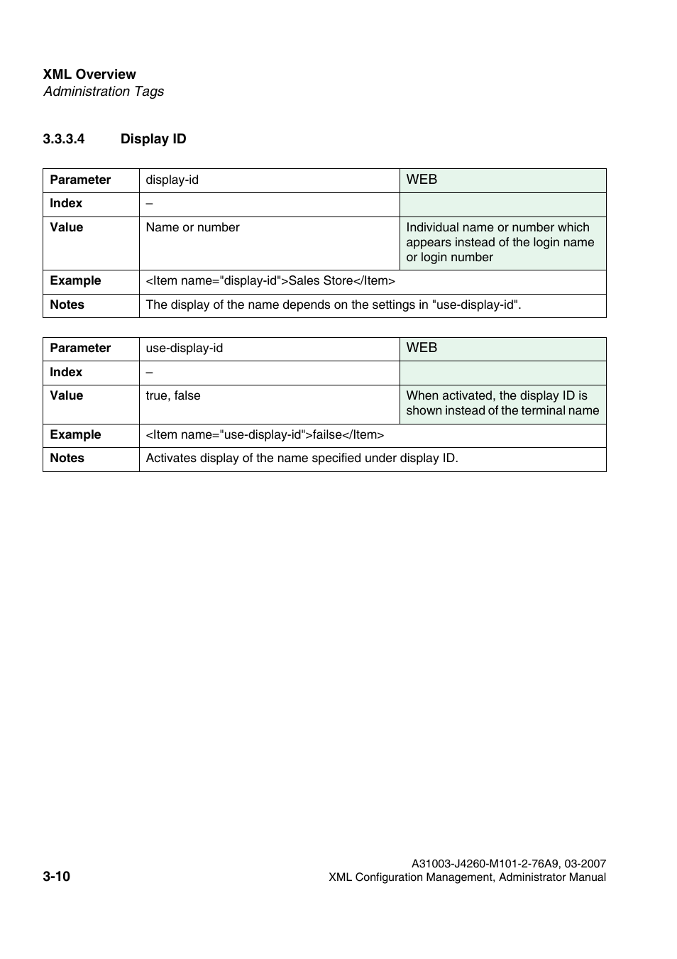 4 display id, 4 display id -10 | Siemens OPTIPOINT 410 S V6.0 User Manual | Page 33 / 154