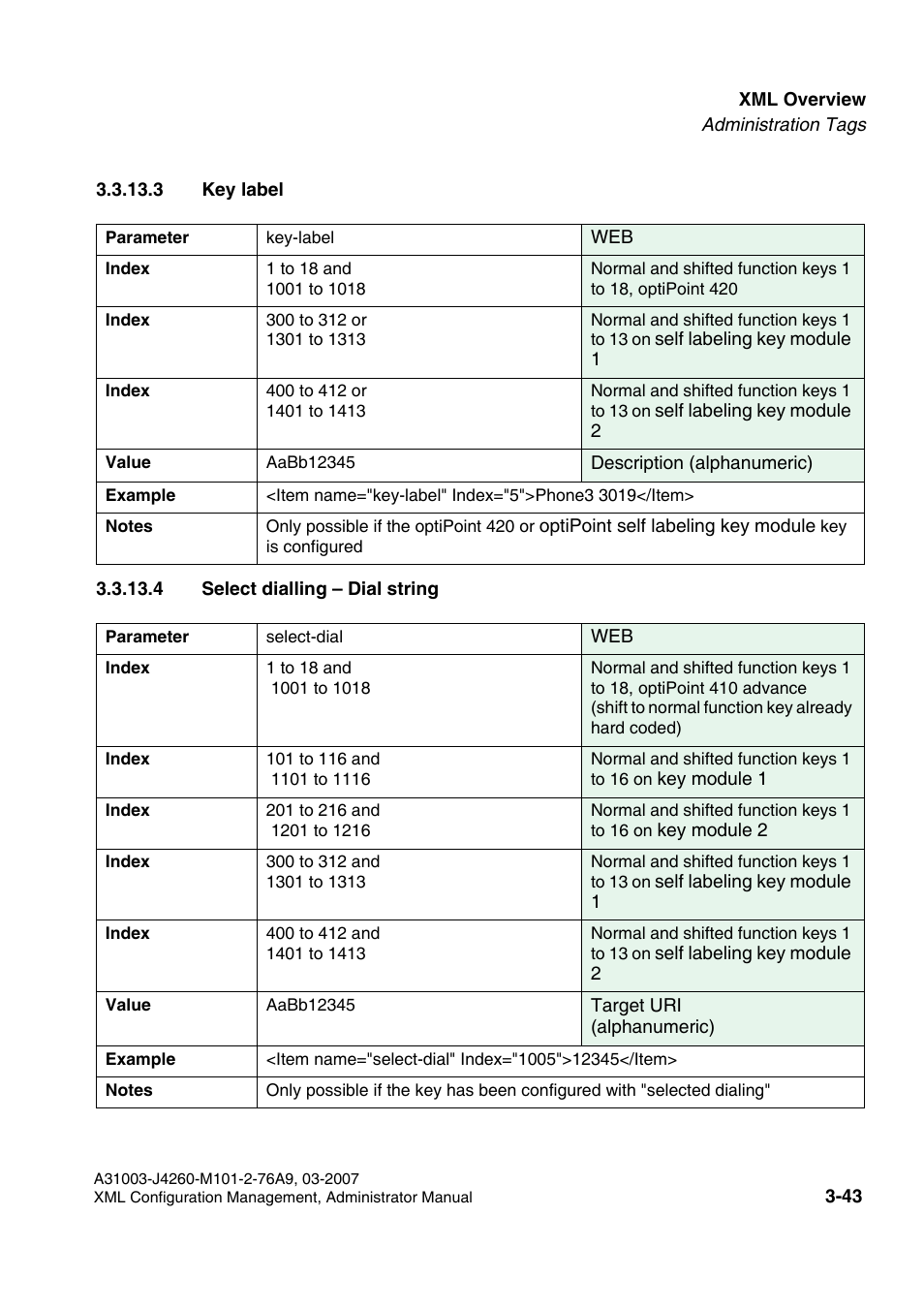 3 key label, 4 select dialling - dial string | Siemens OPTIPOINT 410 S V6.0 User Manual | Page 66 / 154