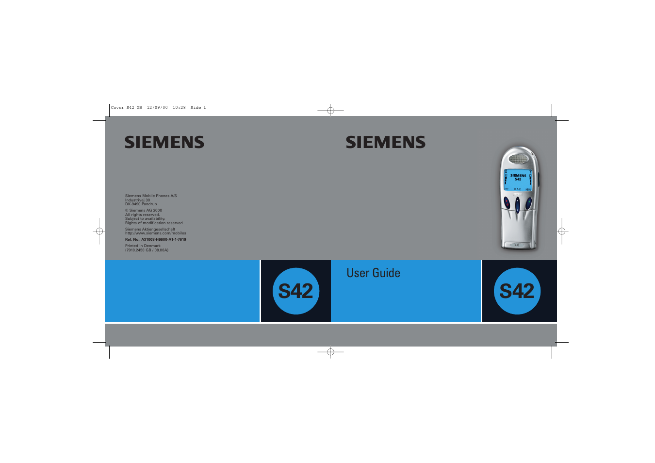 Siemens S42 User Manual | 44 pages