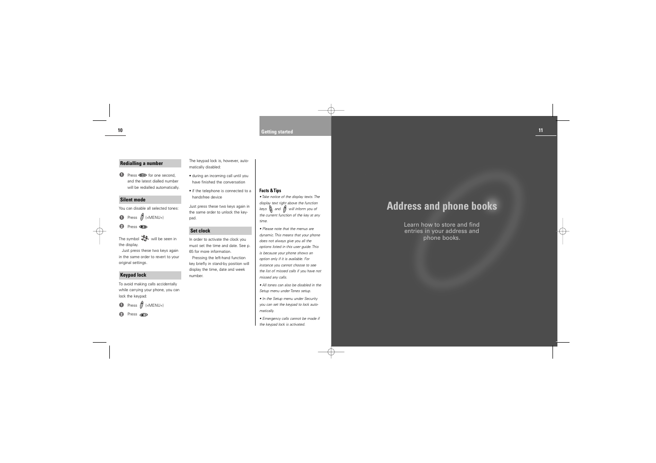 Address and phone books | Siemens S42 User Manual | Page 7 / 44