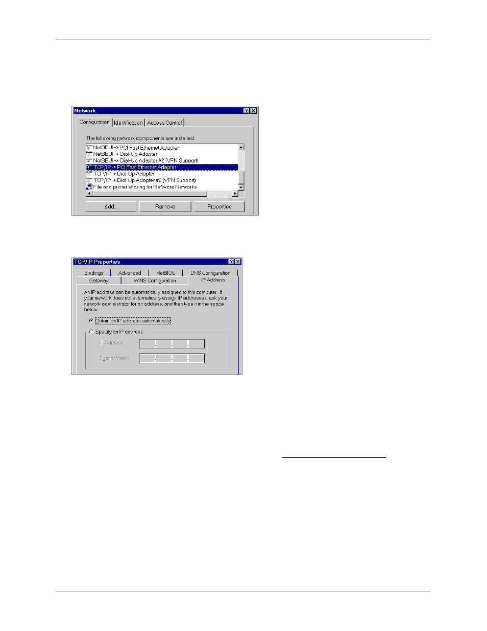 Checking tcp/ip settings (windows 9x/me), Windows 9x/me | Siemens 4100 Series User Manual | Page 13 / 85