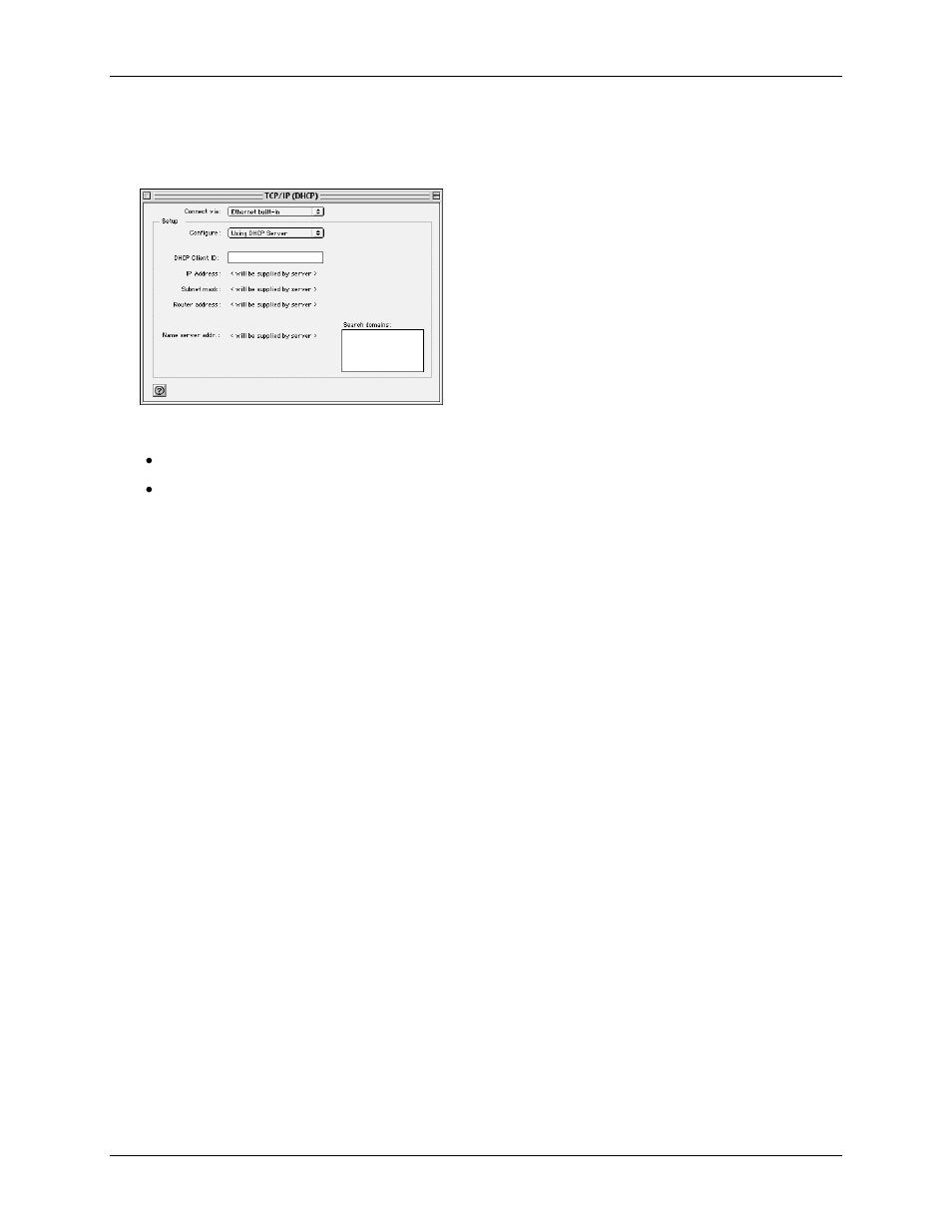 Checking tcp/ip settings (mac os 8.6 through 9.x), Mac os 8.6 through 9.x | Siemens 4100 Series User Manual | Page 16 / 85