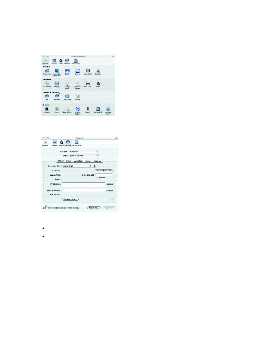 Checking tcp/ip settings (mac osx), Mac osx | Siemens 4100 Series User Manual | Page 17 / 85