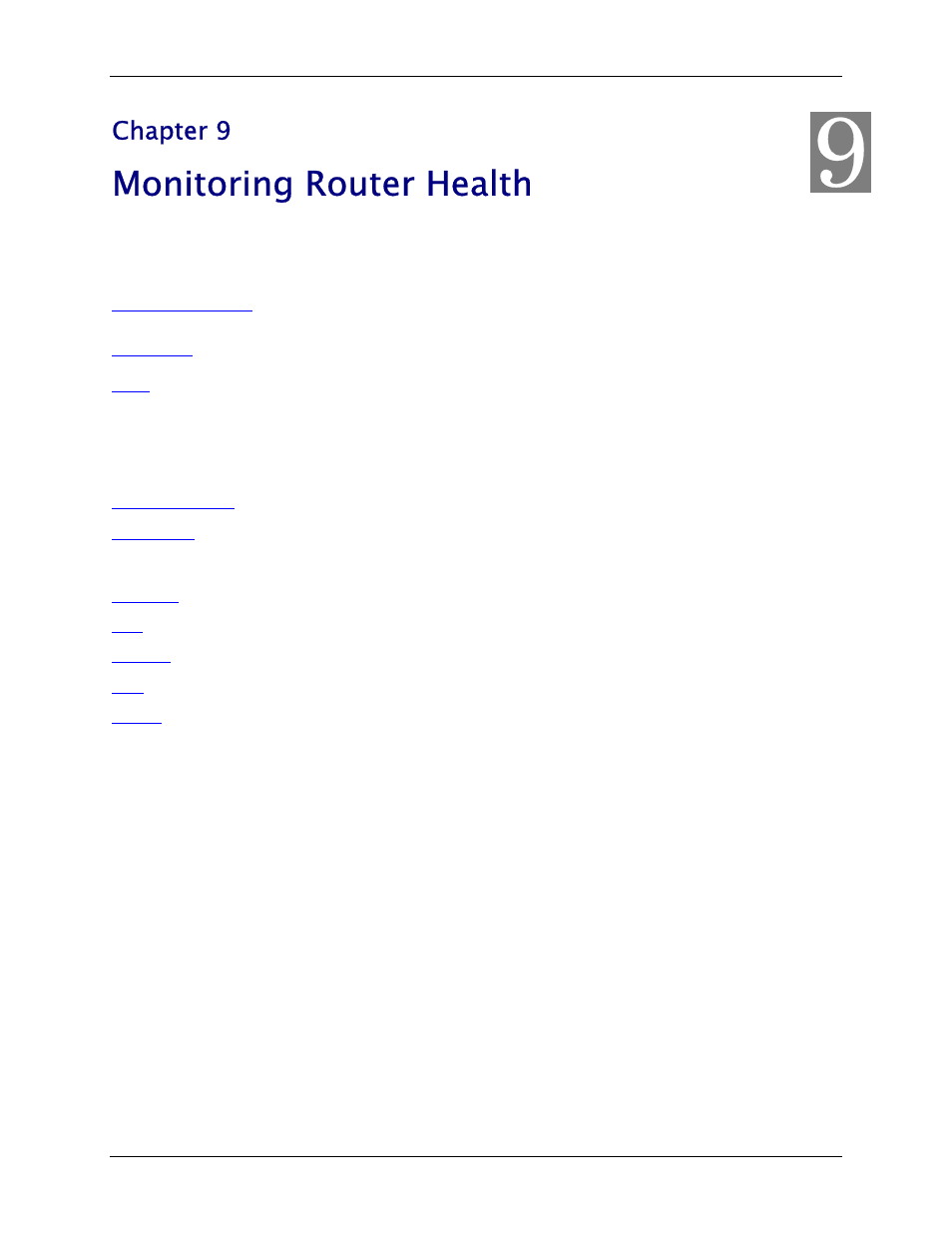 Monitoring router health, Status and statistics, Chapter 9, “monitoring router health | Chapter 9 | Siemens 4100 Series User Manual | Page 58 / 85