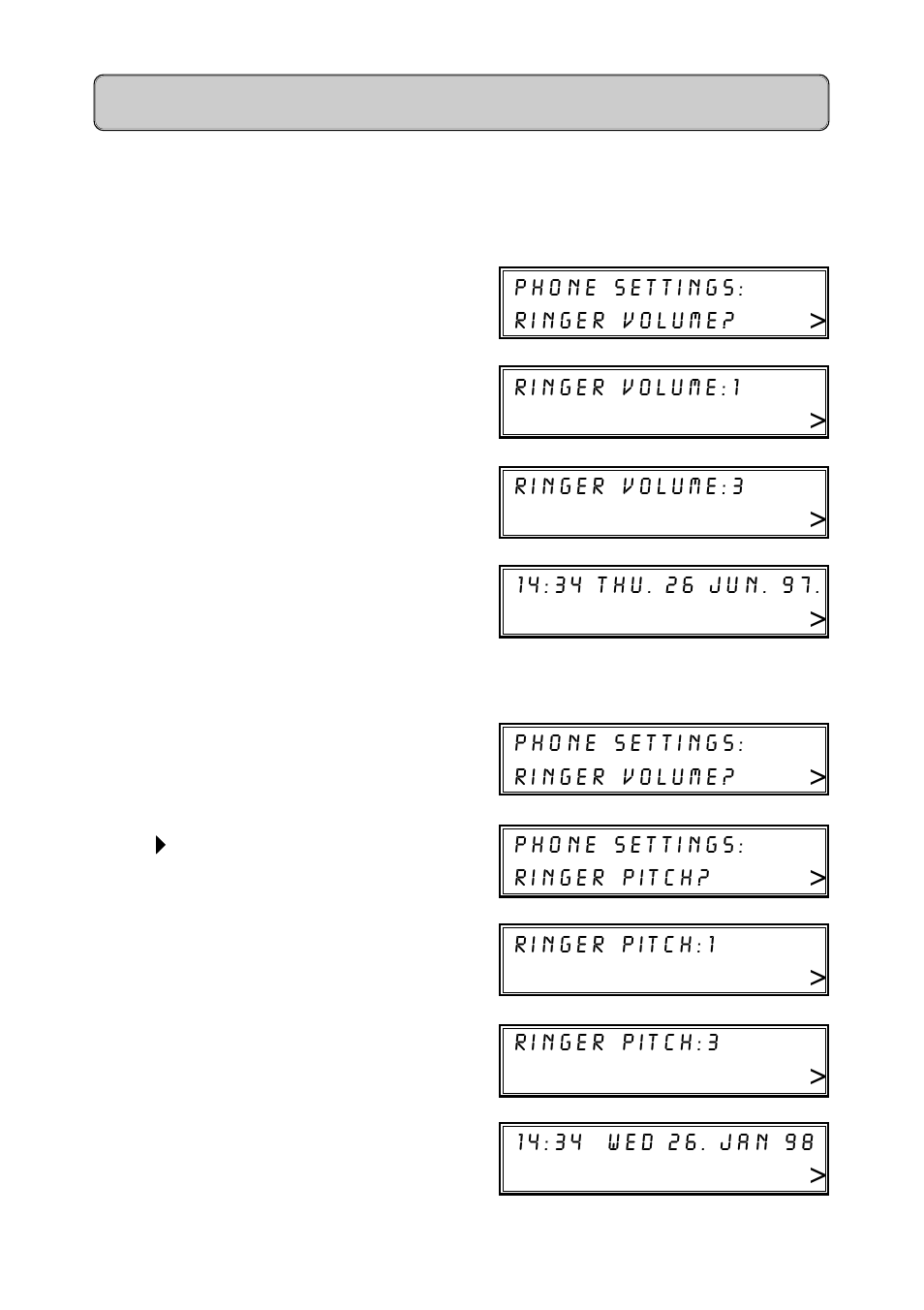 Set ringer volume / pitch | Siemens Gigaset 150 User Manual | Page 25 / 32