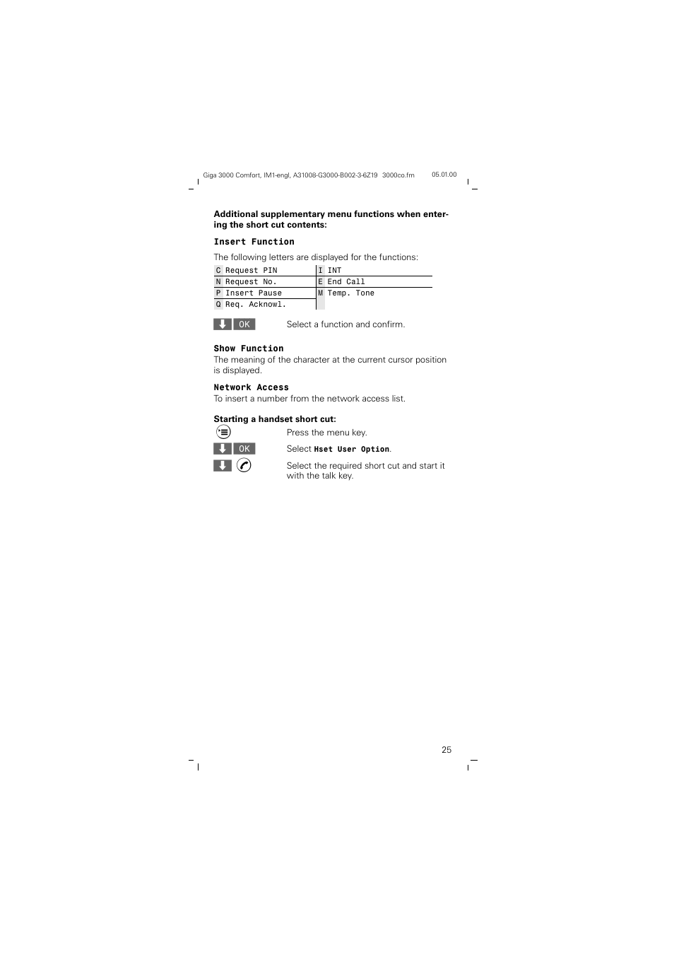 Siemens Giga 3000 User Manual | Page 25 / 28