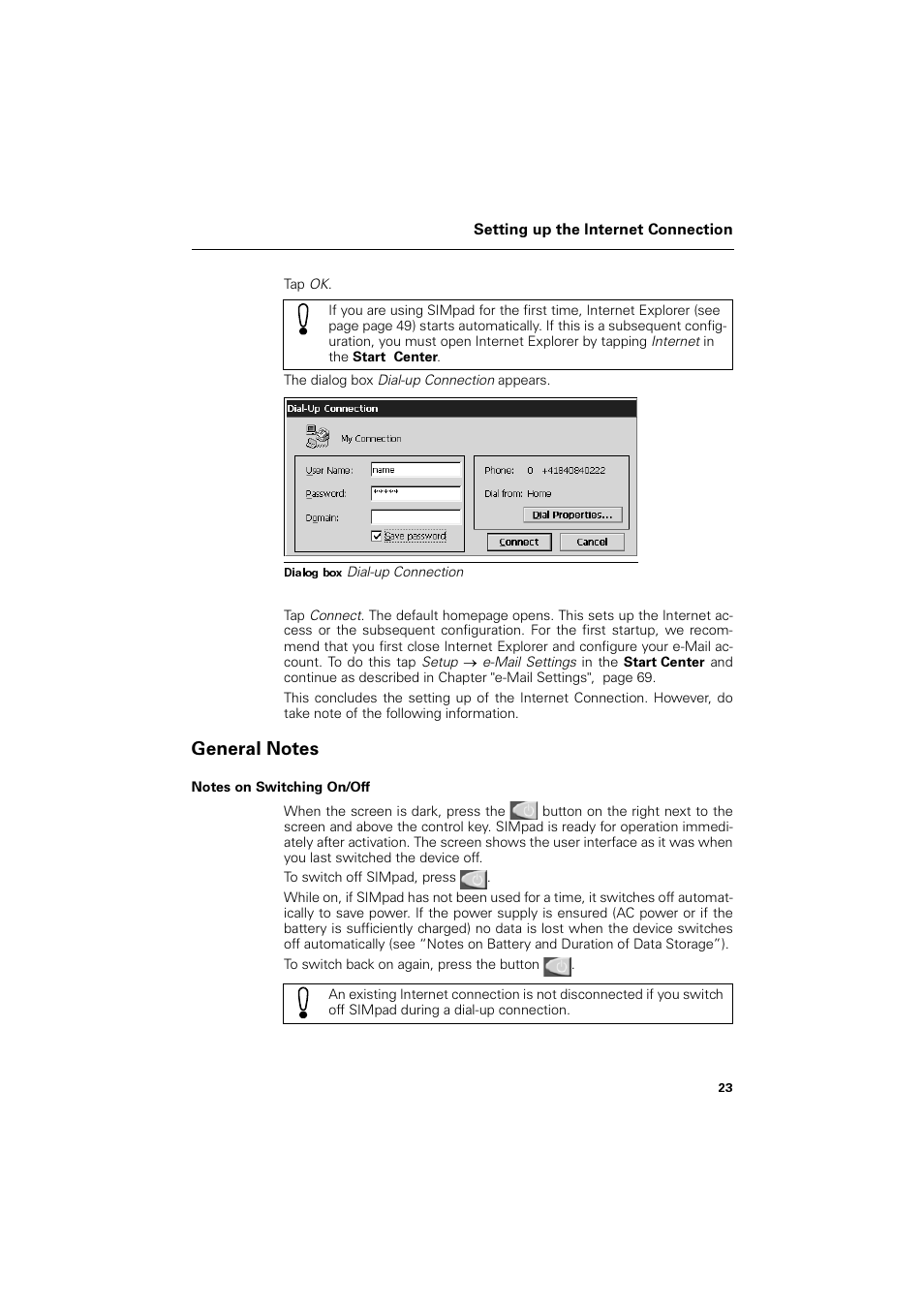 General notes, Notes on switching on/off, Hqhudo 1rwhv | Siemens SL4 User Manual | Page 23 / 104