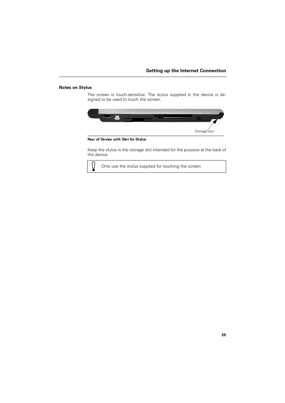 Notes on stylus | Siemens SL4 User Manual | Page 25 / 104