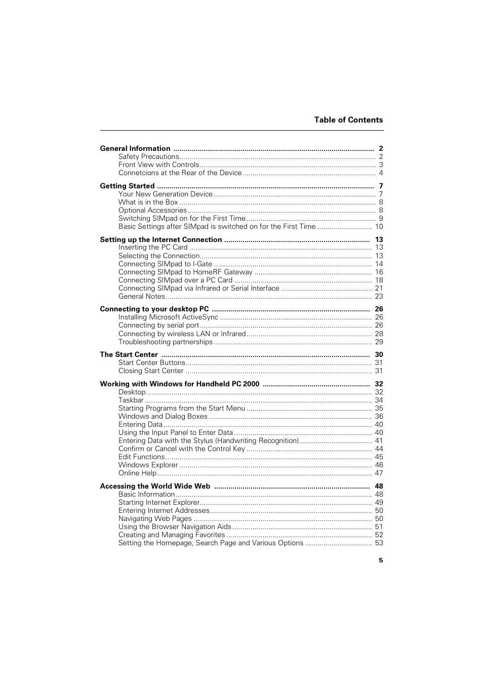 Siemens SL4 User Manual | Page 5 / 104