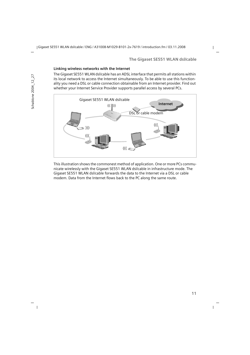 Siemens Simens Gigaset WLAN dsl/cable SE551 User Manual | Page 11 / 148