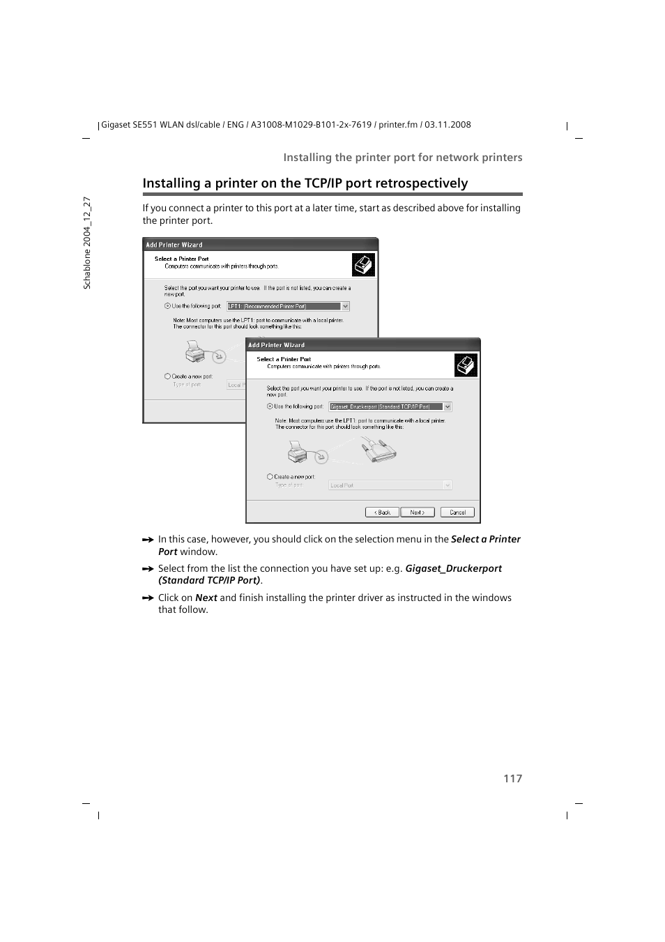 Siemens Simens Gigaset WLAN dsl/cable SE551 User Manual | Page 117 / 148