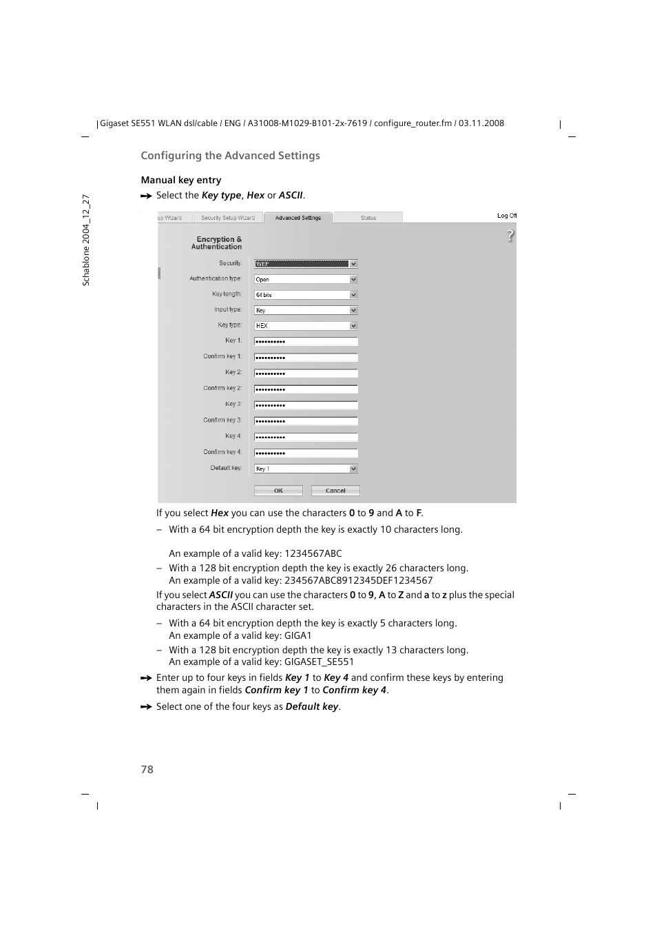 Siemens Simens Gigaset WLAN dsl/cable SE551 User Manual | Page 78 / 148