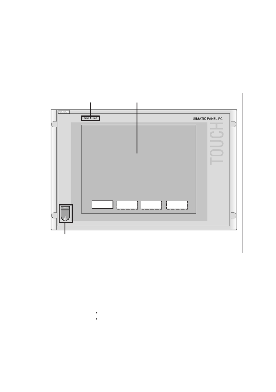 2 operating units with touchscreen front panels | Siemens PC 870 User Manual | Page 22 / 48