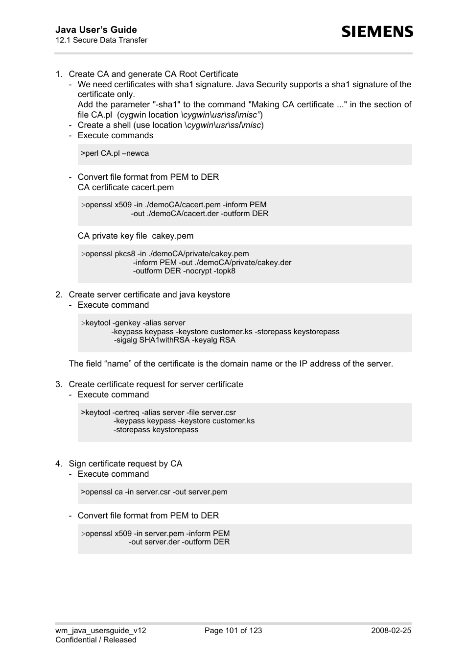 Siemens XT65 User Manual | Page 101 / 123