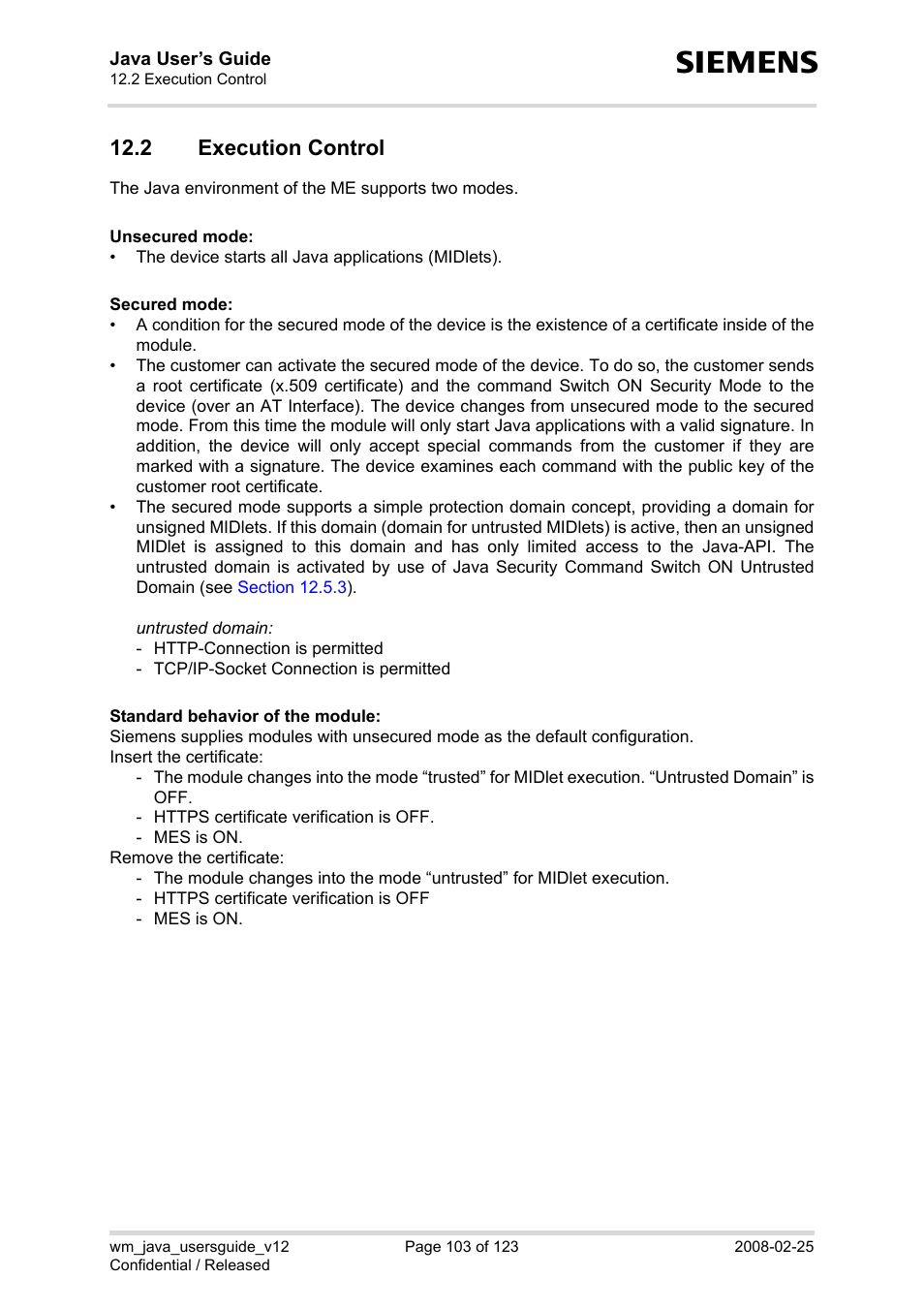 2 execution control, Execution control, Ts (see | Section 12.2 | Siemens XT65 User Manual | Page 103 / 123