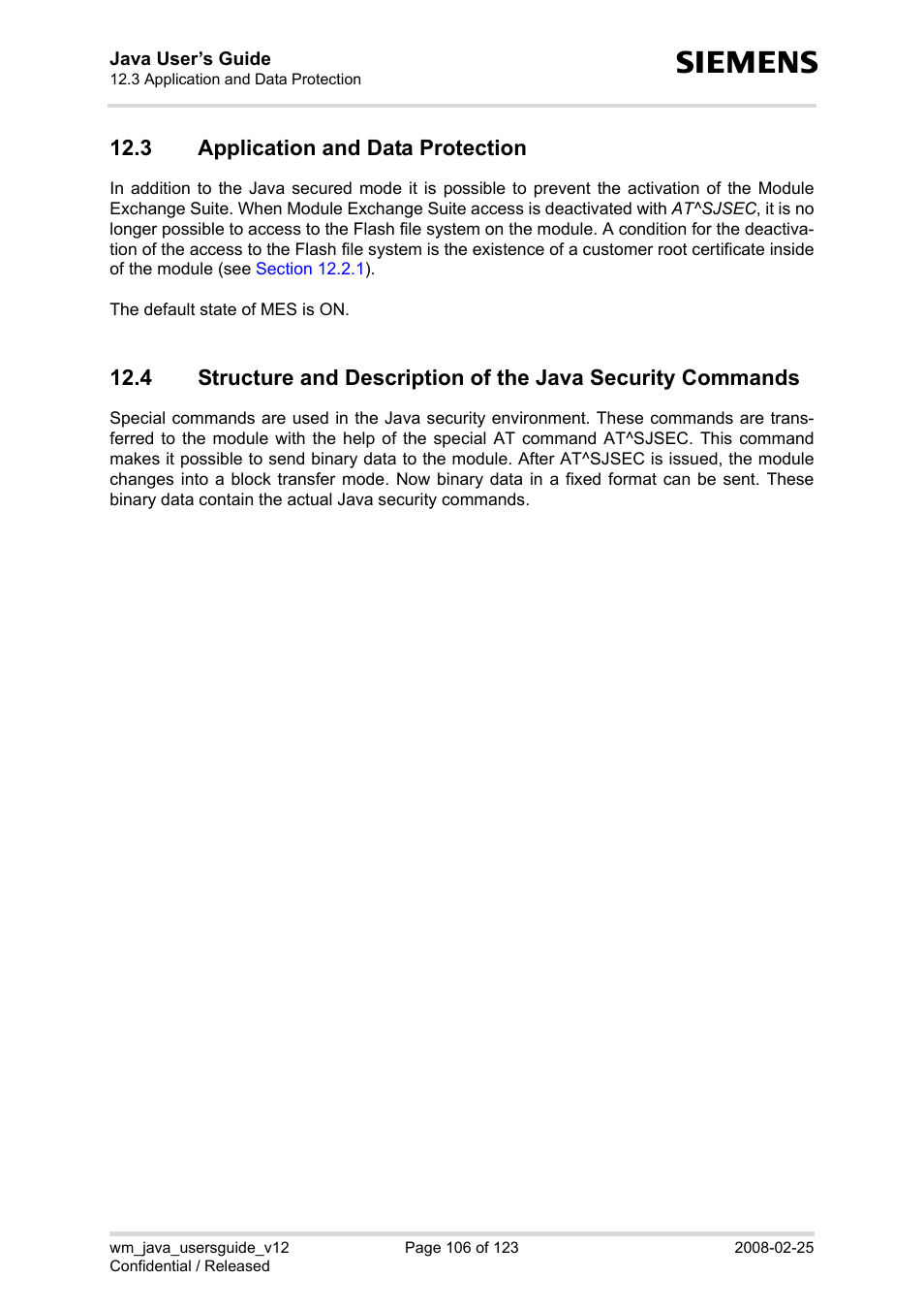 3 application and data protection, Application and data protection, Lt is on see | Section 12.3 | Siemens XT65 User Manual | Page 106 / 123