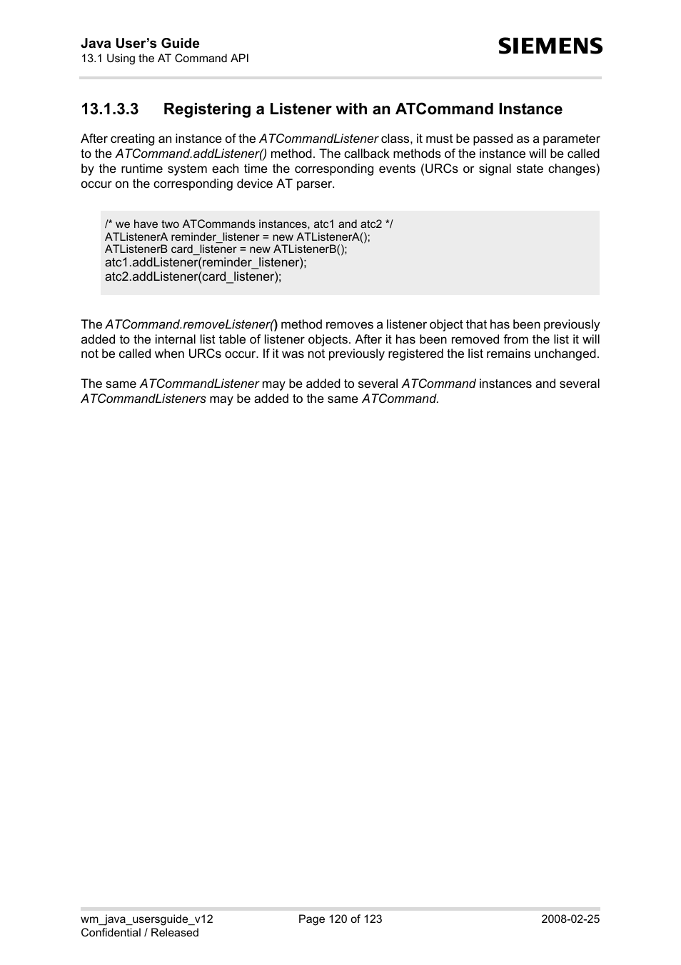 Siemens XT65 User Manual | Page 120 / 123