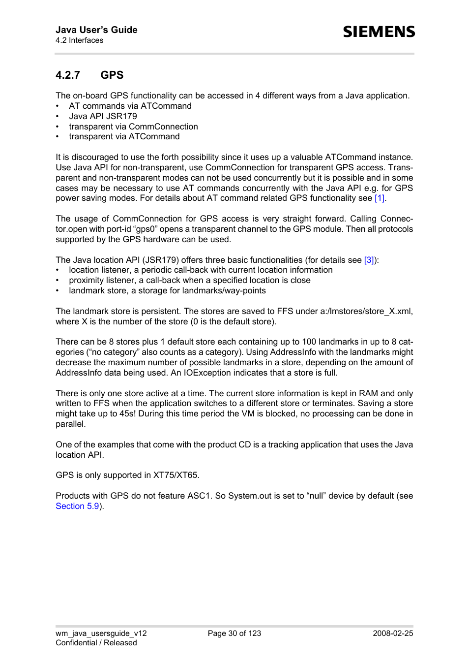 7 gps | Siemens XT65 User Manual | Page 30 / 123