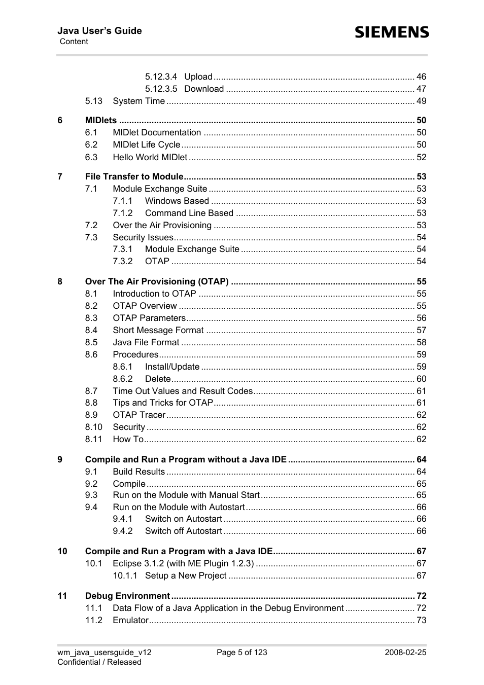 Siemens XT65 User Manual | Page 5 / 123