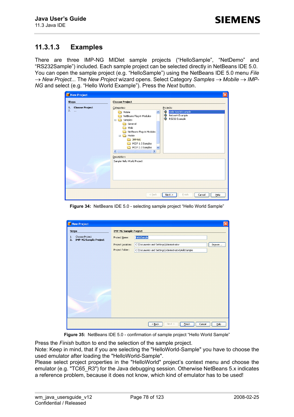 3 examples, Figure 34, Figure 35 | Siemens XT65 User Manual | Page 78 / 123