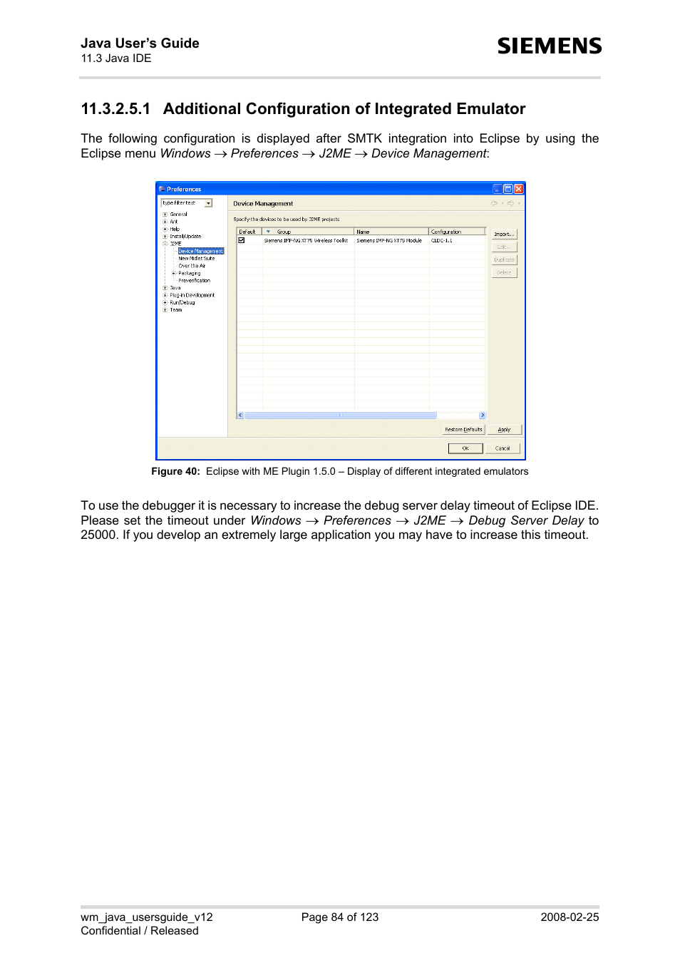 1 additional configuration of integrated emulator, Figure 40 | Siemens XT65 User Manual | Page 84 / 123