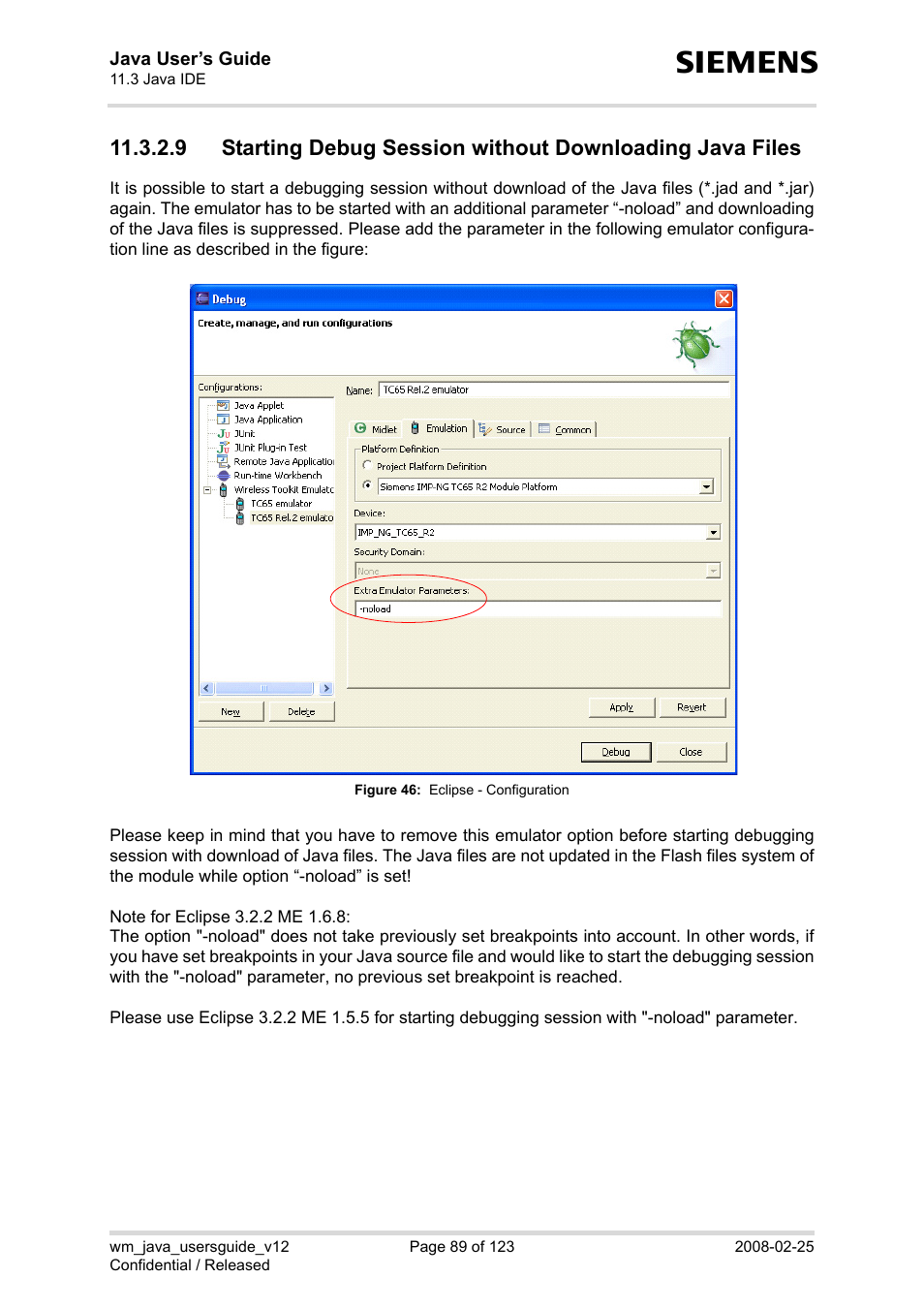 Figure 46, Eclipse - configuration | Siemens XT65 User Manual | Page 89 / 123