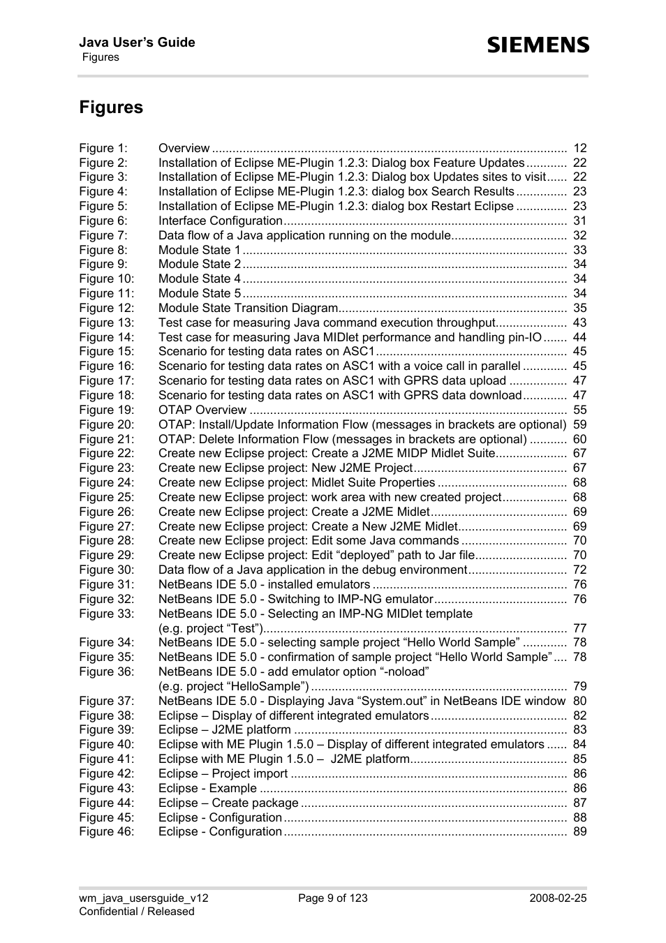 Figures | Siemens XT65 User Manual | Page 9 / 123