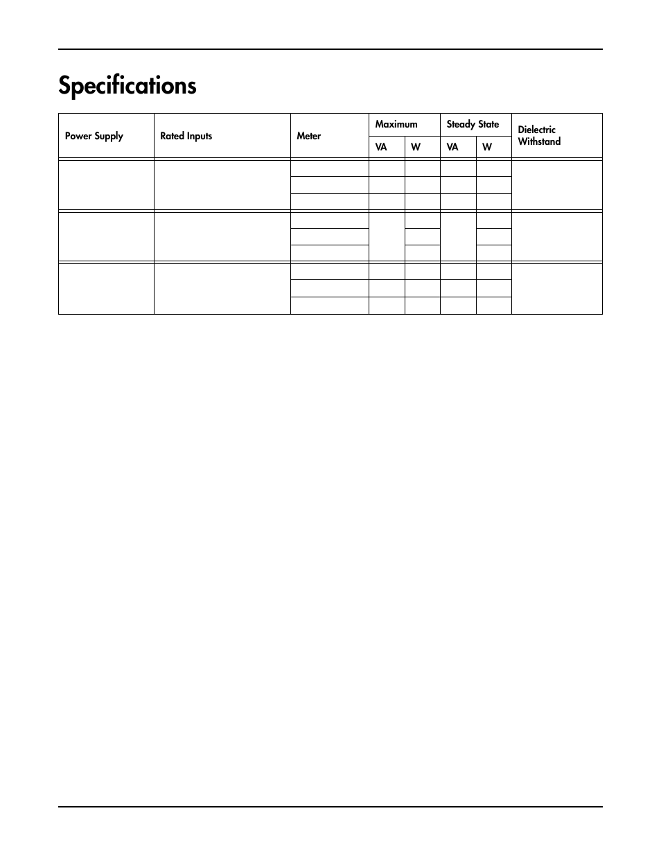 Specifications | Siemens ACCESS 9200 User Manual | Page 5 / 5