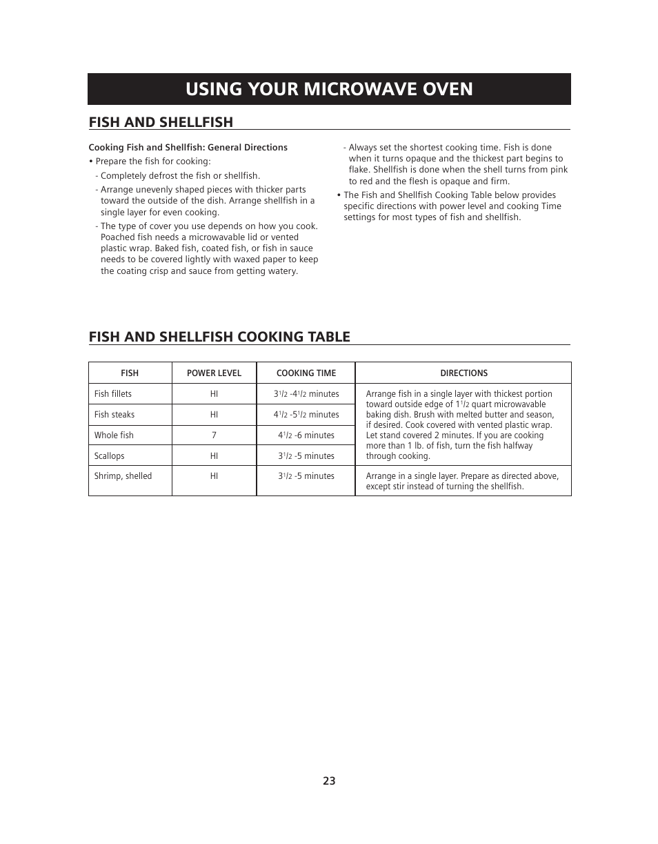 Using your microwave oven | Siemens HF36V306 User Manual | Page 23 / 32