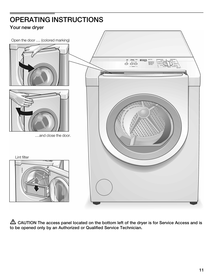 Operating instructions | Siemens WTXD5522UC User Manual | Page 11 / 68