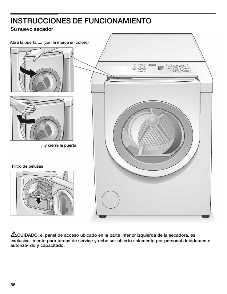Instrucciones de funcionamiento | Siemens WTXD5522UC User Manual | Page 56 / 68