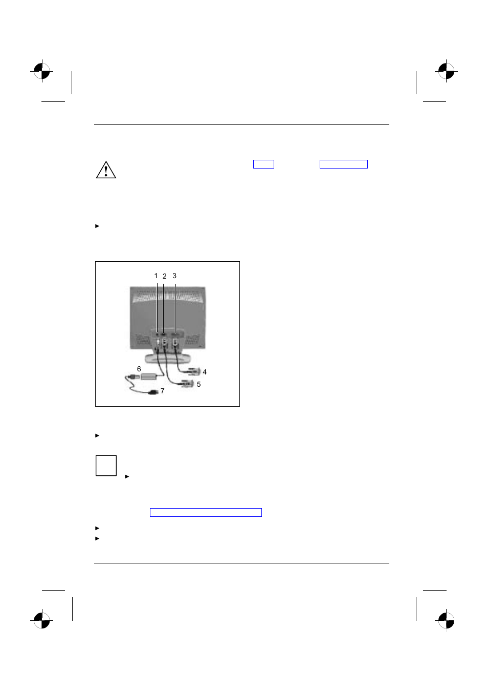 Connecting the monitor, Connecting cables to the monitor | Siemens 383V FA User Manual | Page 16 / 30