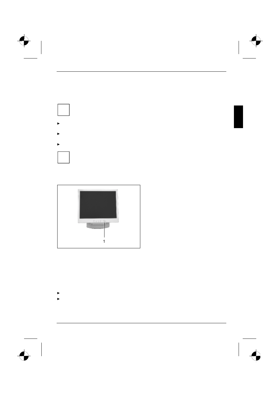 Connecting cables to the computer, Operation of the monitor, Switching the monitor on/off | Siemens 383V FA User Manual | Page 17 / 30