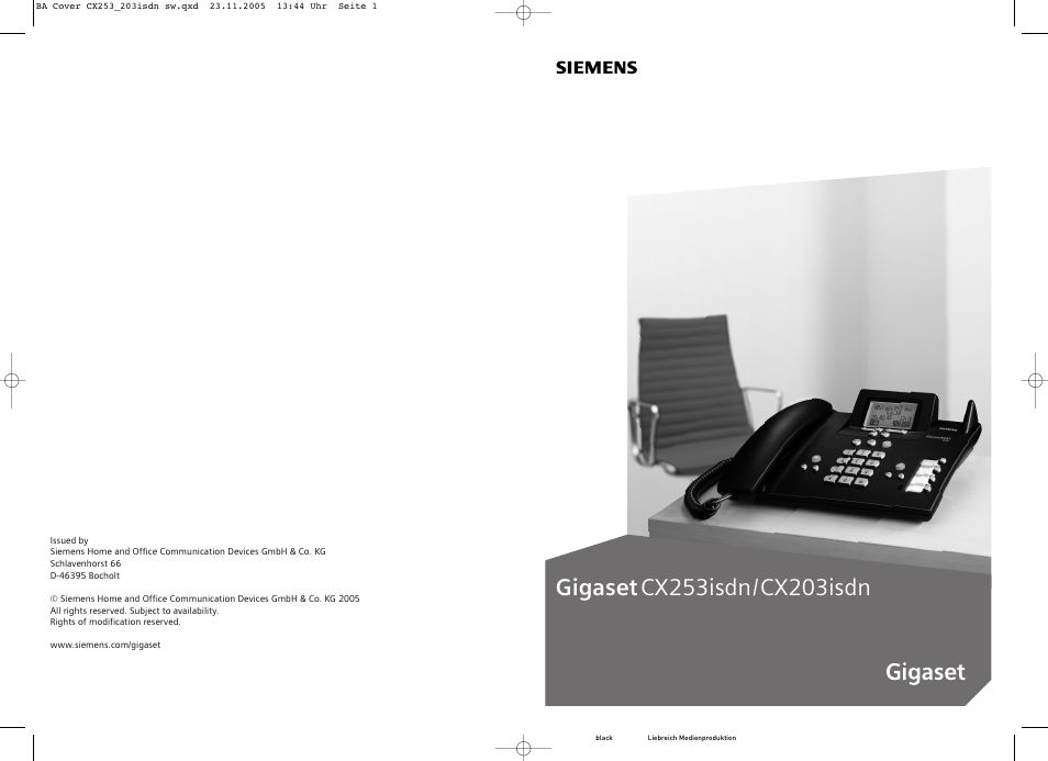 Siemens CX203isdn User Manual | 161 pages