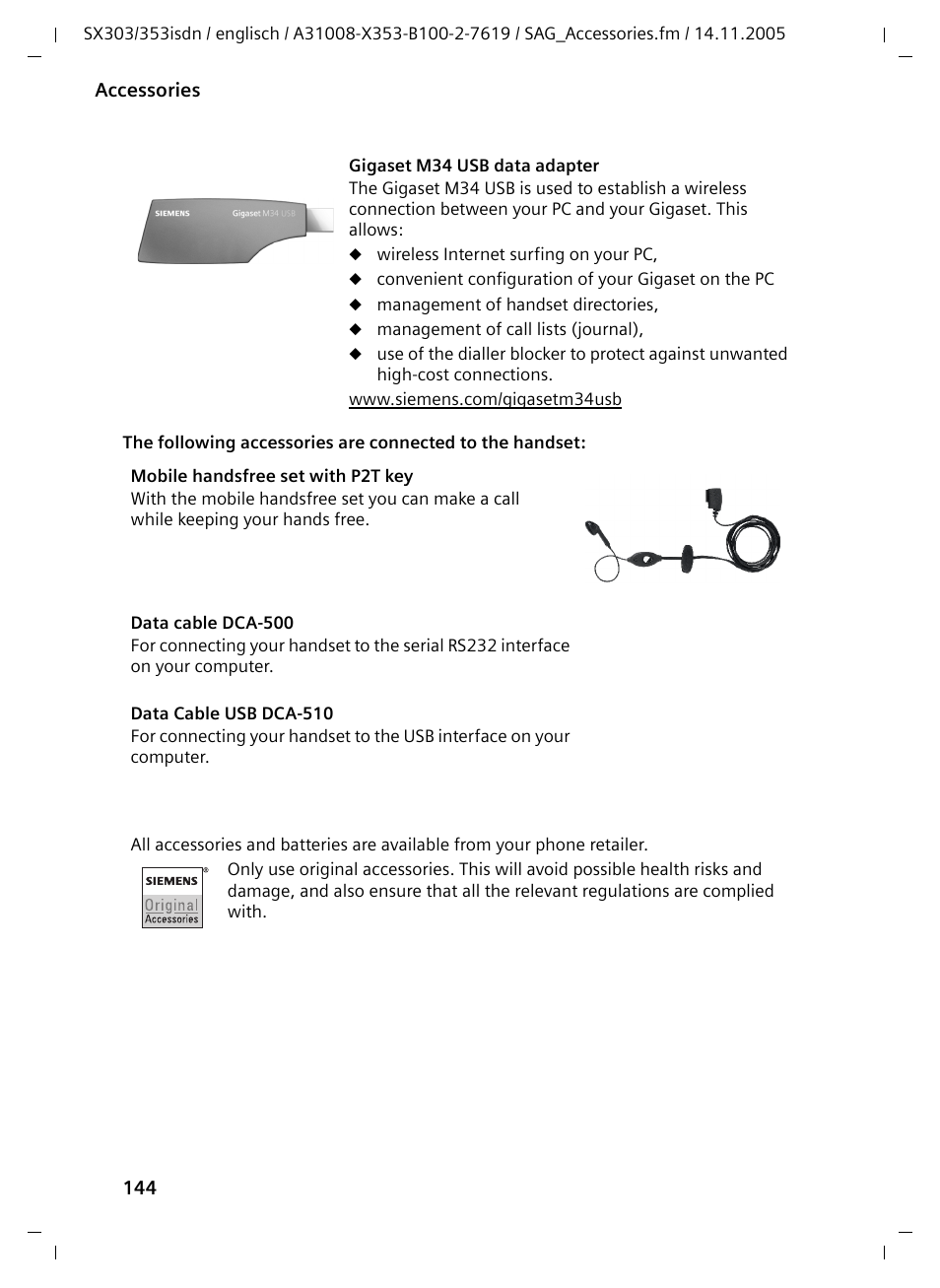 Siemens CX203isdn User Manual | Page 145 / 161