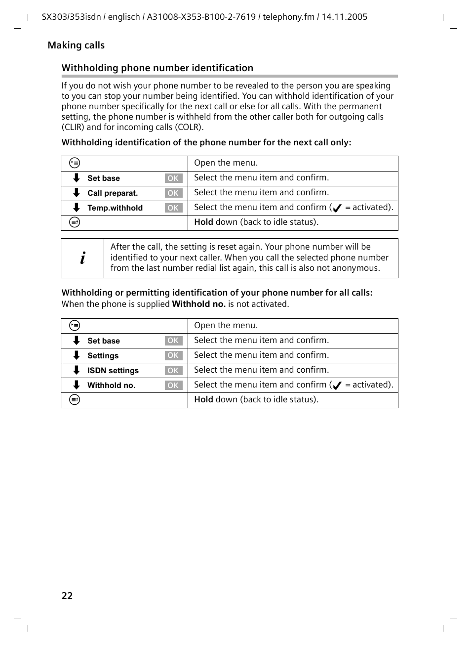 Siemens CX203isdn User Manual | Page 23 / 161