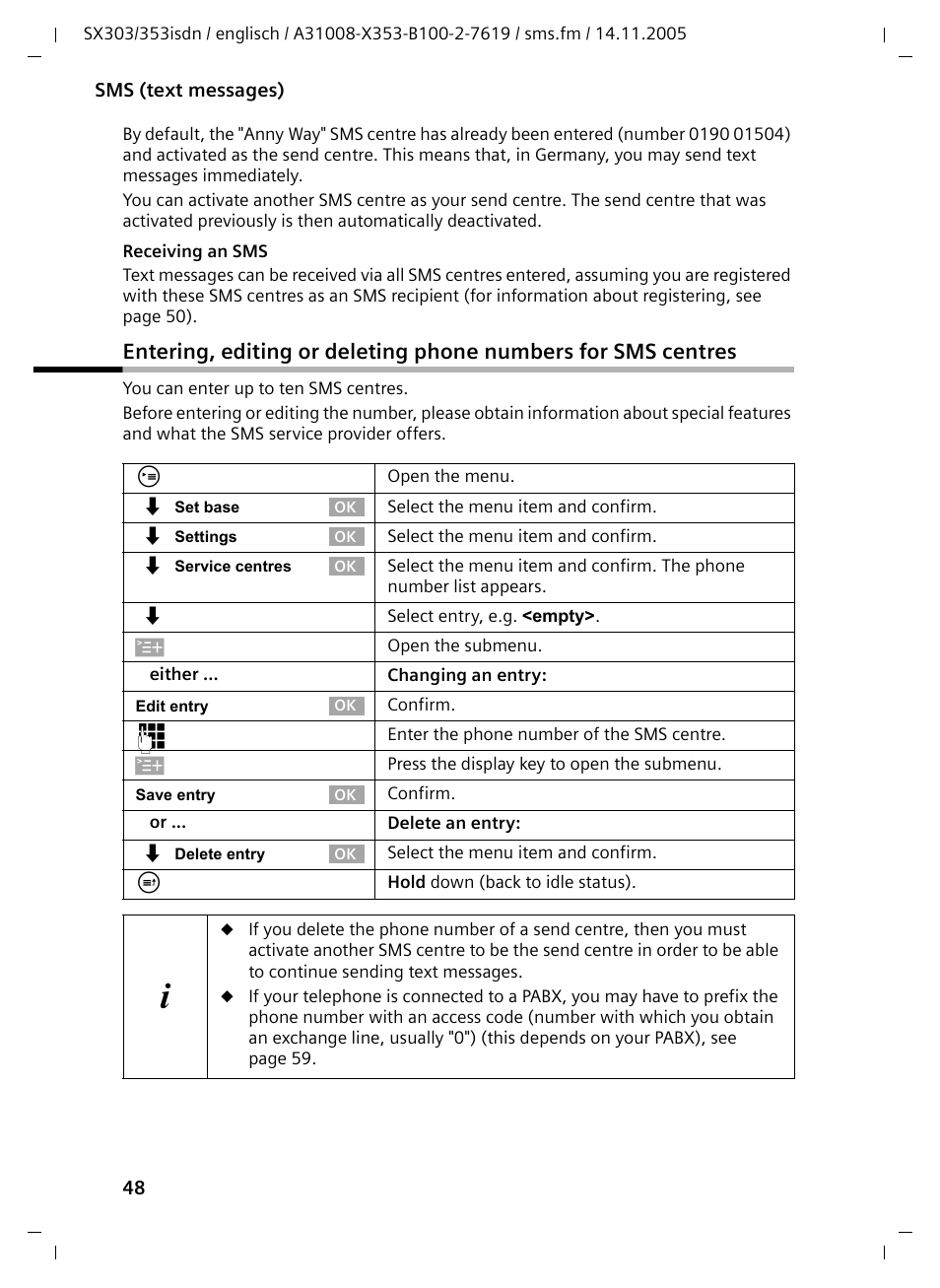 Siemens CX203isdn User Manual | Page 49 / 161