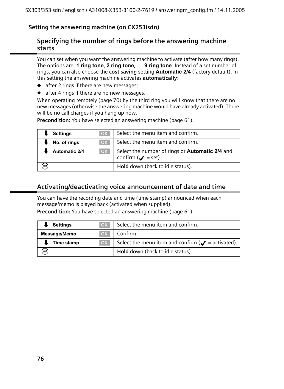 Siemens CX203isdn User Manual | Page 77 / 161