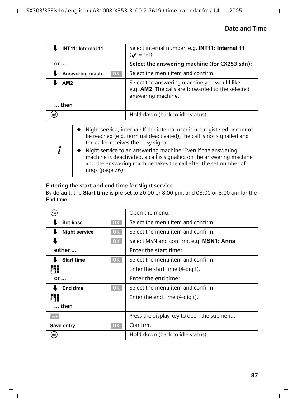 Siemens CX203isdn User Manual | Page 88 / 161