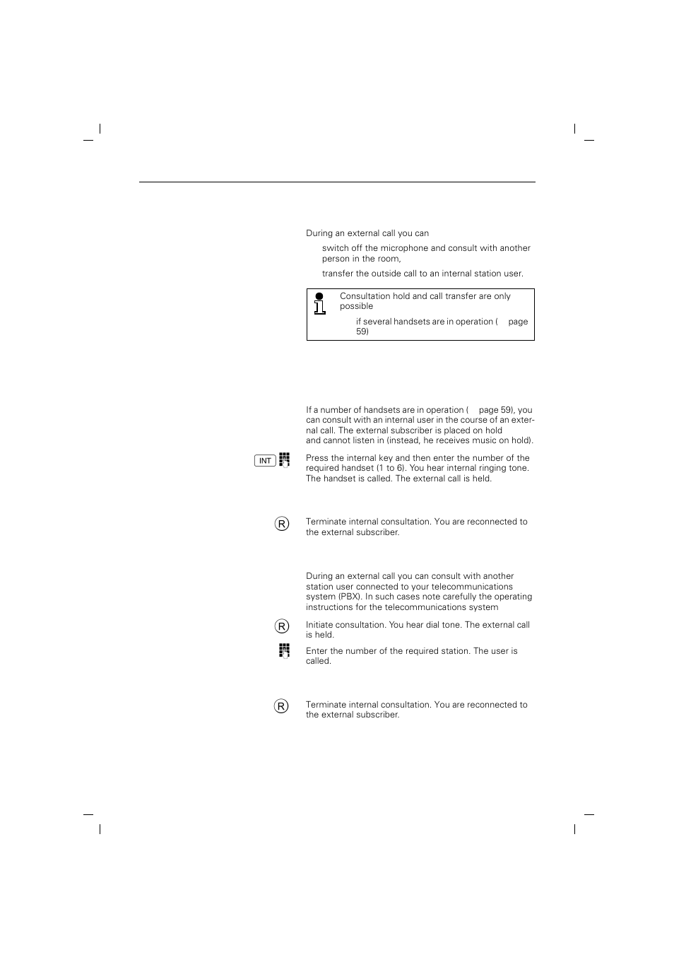 Internal consultation and call transfer | Siemens 2015 User Manual | Page 21 / 88
