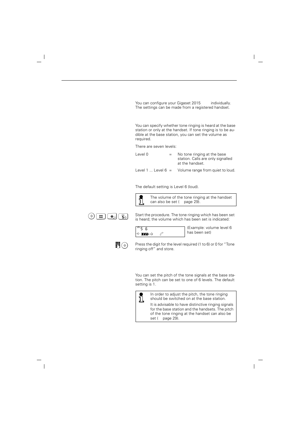 Individual settings on the base station | Siemens 2015 User Manual | Page 36 / 88