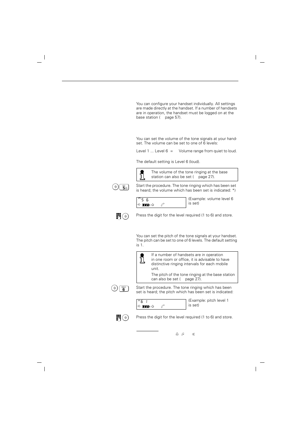 Individual settings on the gigaset 2000s handset | Siemens 2015 User Manual | Page 38 / 88