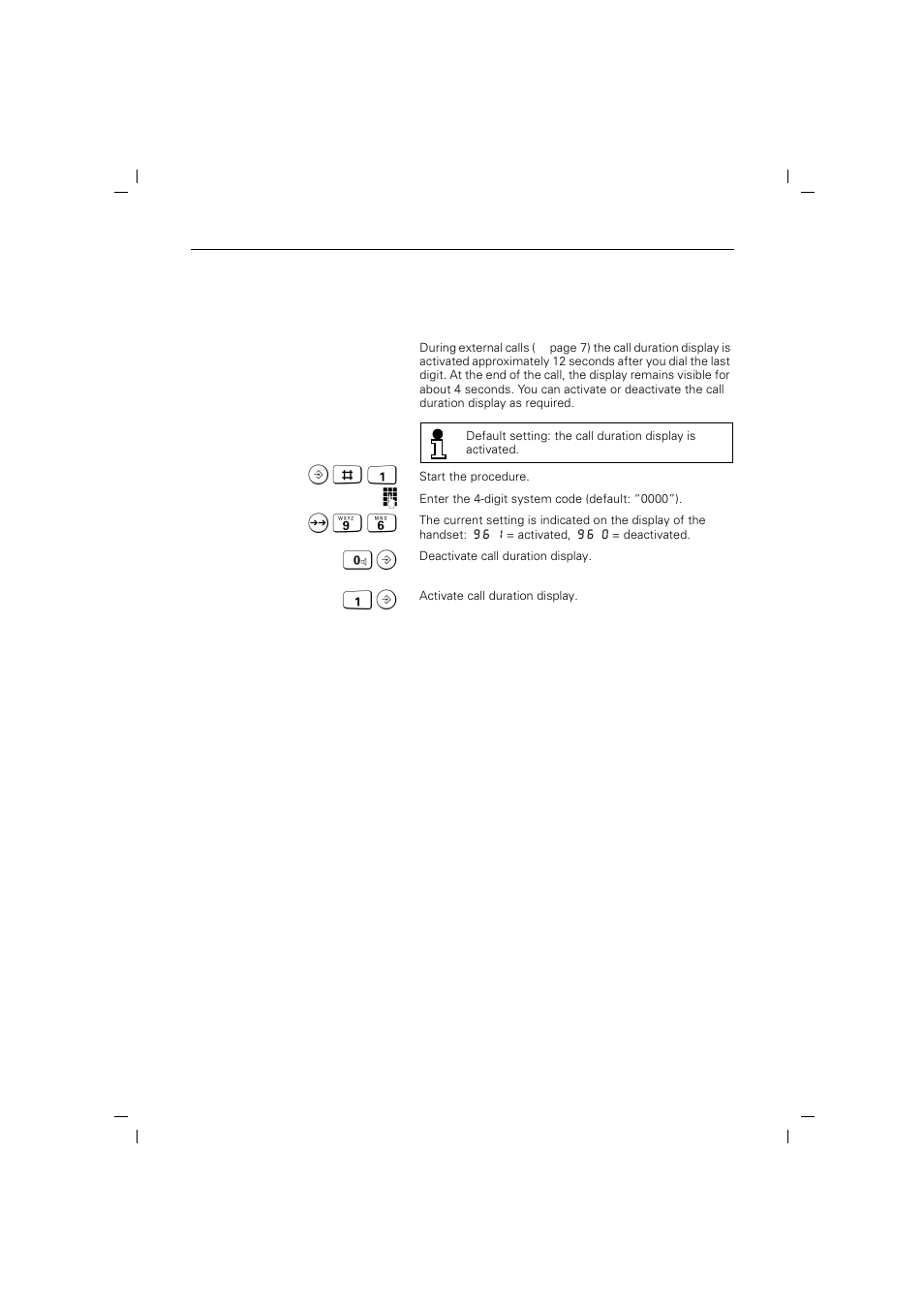 Displaying call duration | Siemens 2015 User Manual | Page 44 / 88