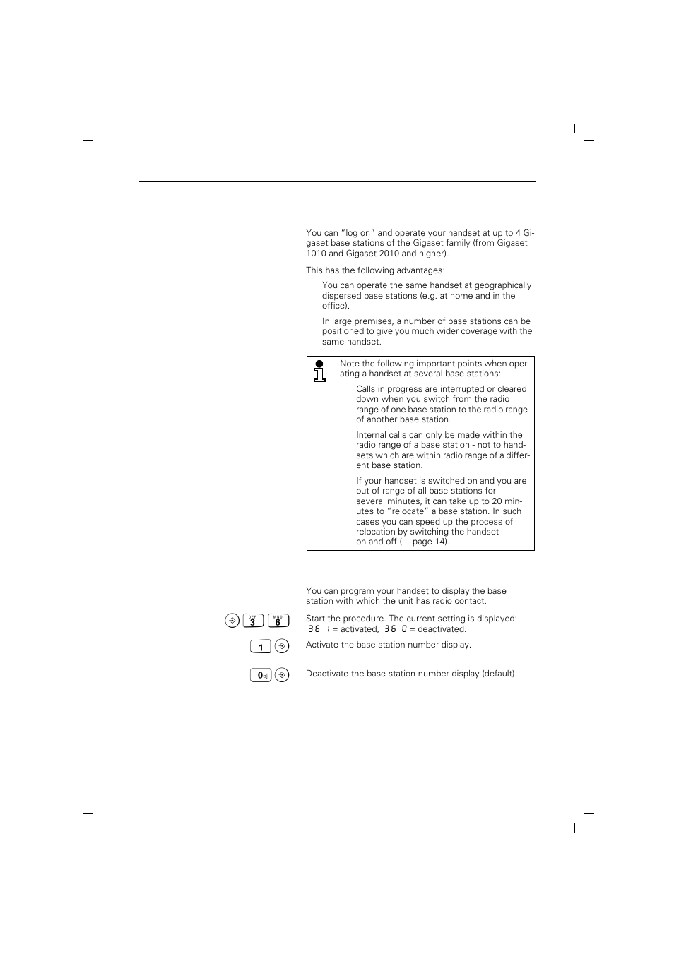 Operation with several base stations | Siemens 2015 User Manual | Page 70 / 88