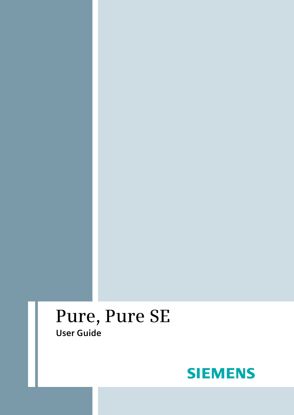 Siemens Pure User Manual | 32 pages