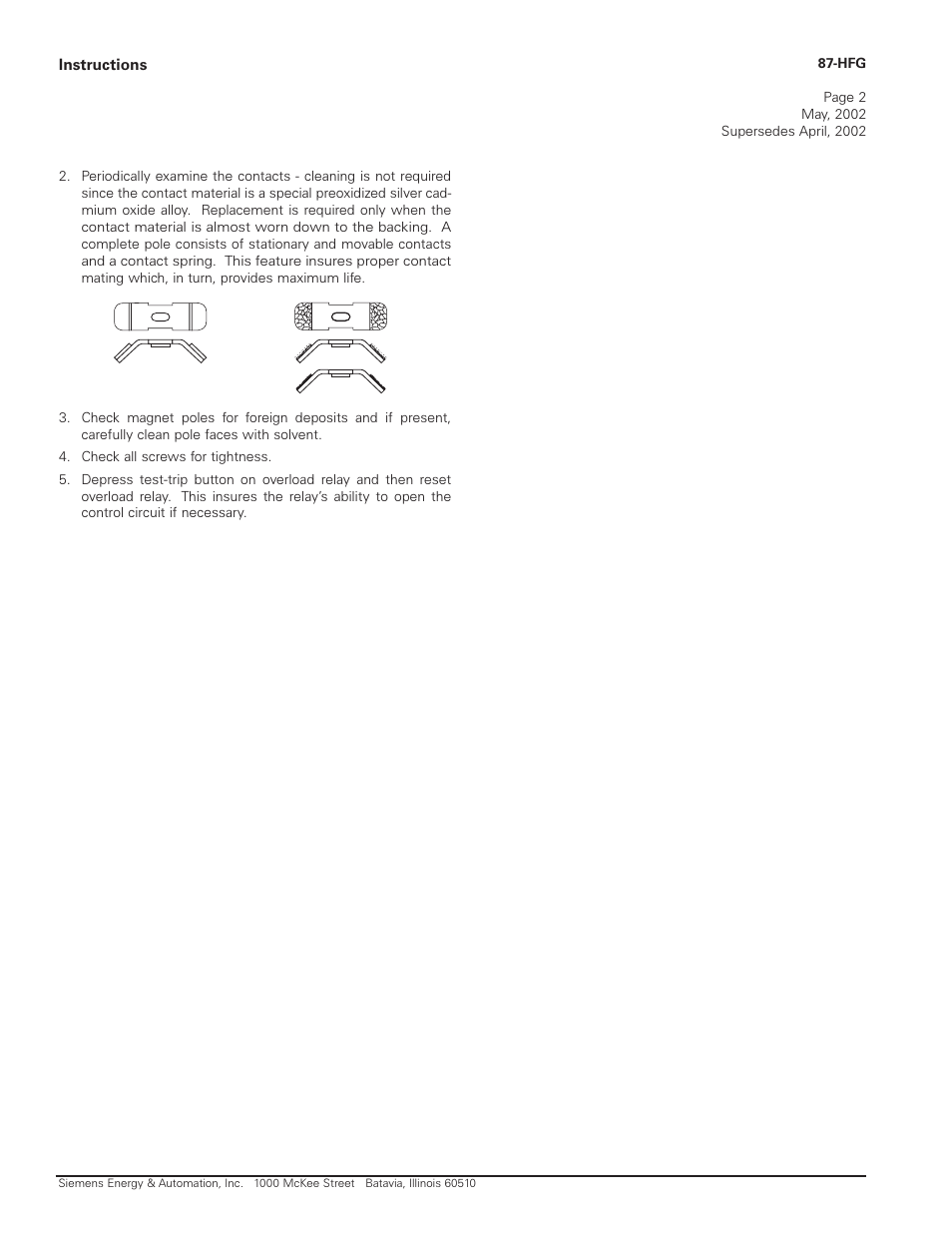 Siemens Class 87 User Manual | Page 2 / 2