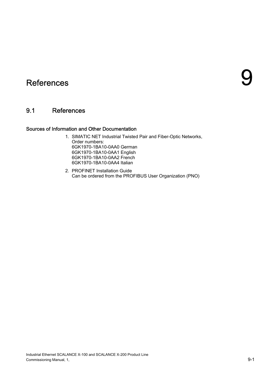 References | Siemens SCALANCE X-200 User Manual | Page 115 / 121