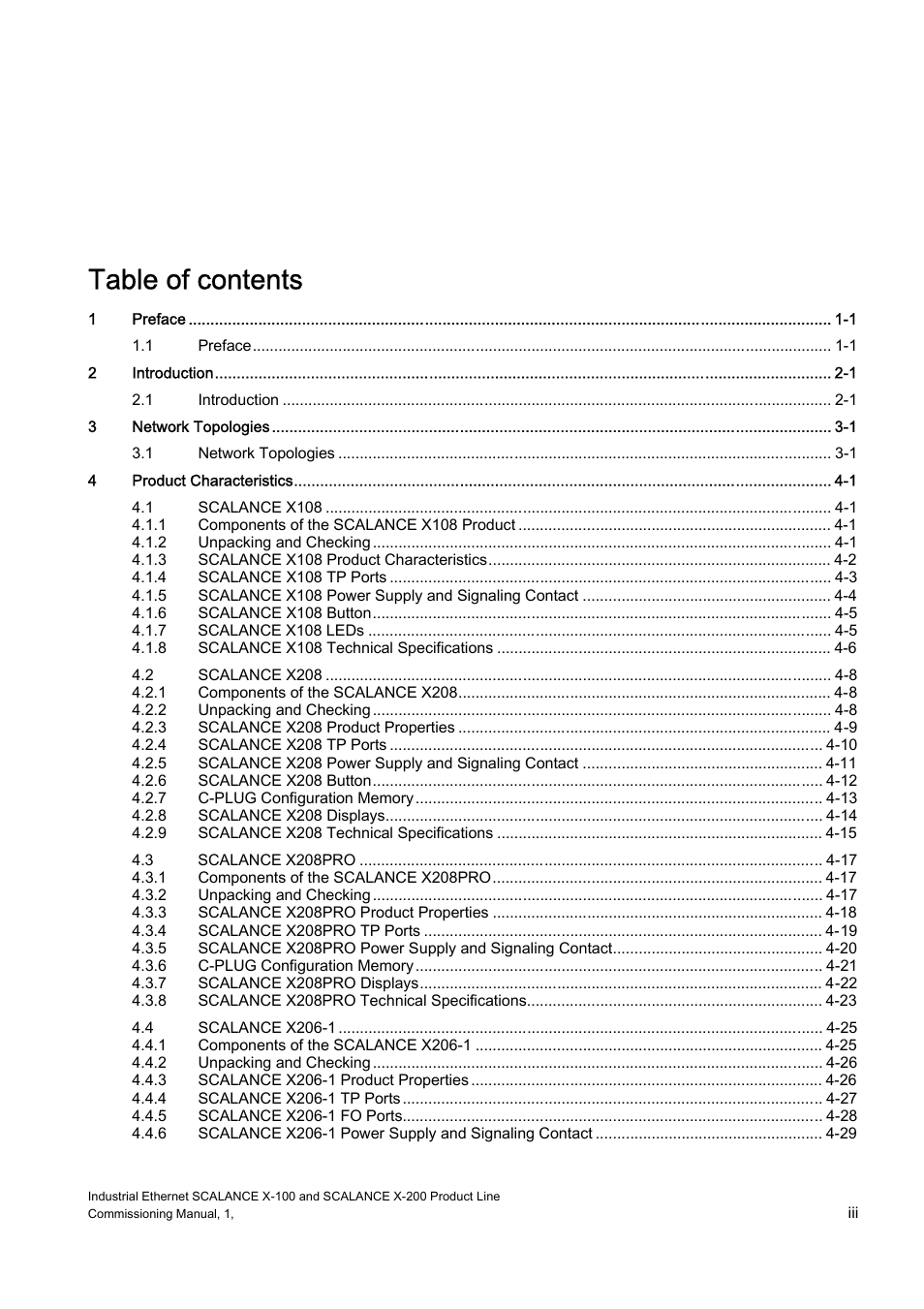 Siemens SCALANCE X-200 User Manual | Page 3 / 121