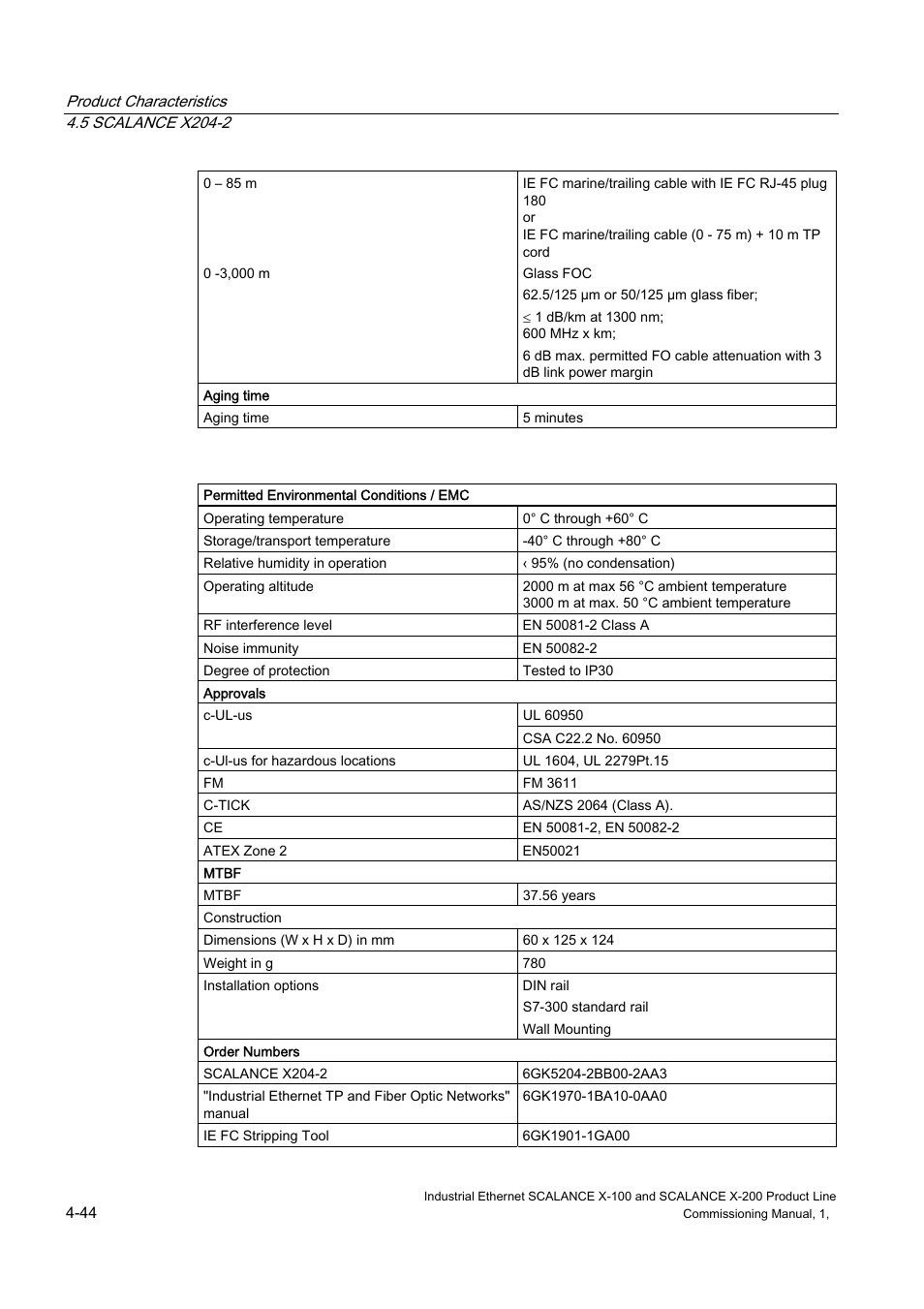 Siemens SCALANCE X-200 User Manual | Page 58 / 121